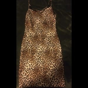 Fashion Nova Leopard Dress Size L NWOT